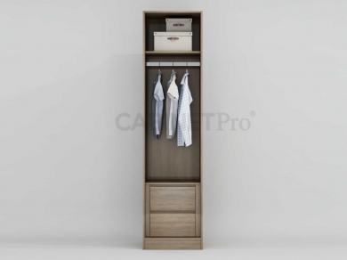 MẪU TỦ ÁO 1 CÁNH MỞ 01