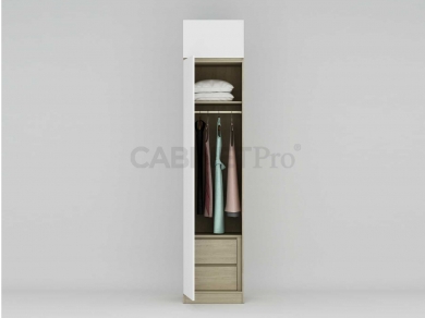 MẪU TỦ ÁO 1 CÁNH MỞ 02