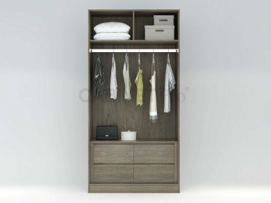 MẪU TỦ ÁO 2 CÁNH MỞ 01