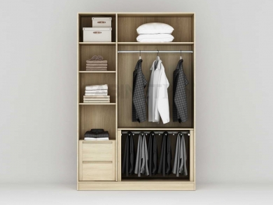 MẪU TỦ ÁO 3 CÁNH MỞ 11