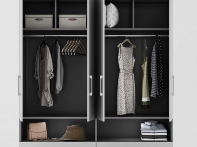 MẪU TỦ ÁO 4 CÁNH MỞ 08